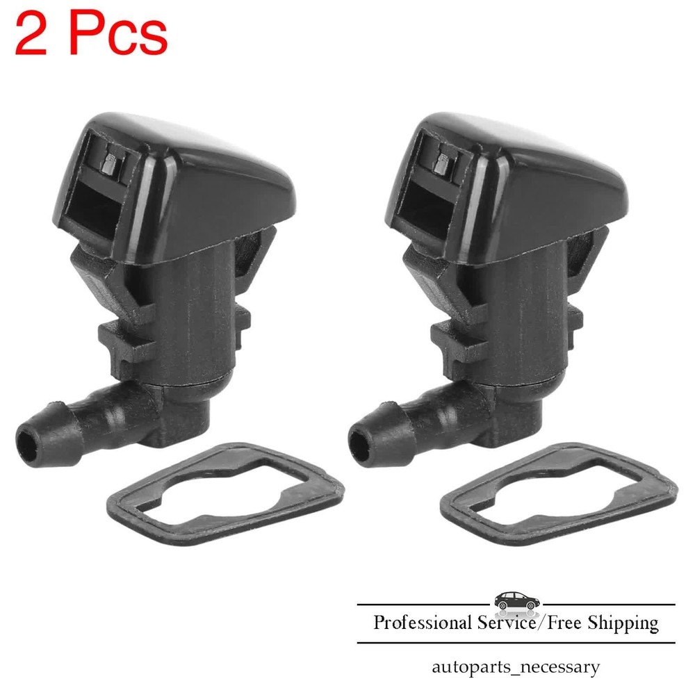 2Pcs For 2011-2014 Ford Edge Windshield Washer Nozzle Spray Jet w/ Gaskets