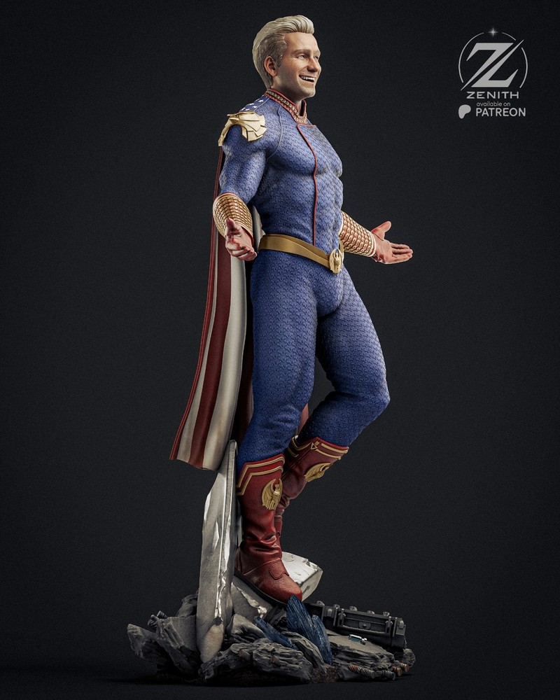 Homelander Statue 3D Printed Kit Unpainted/Unassembled
