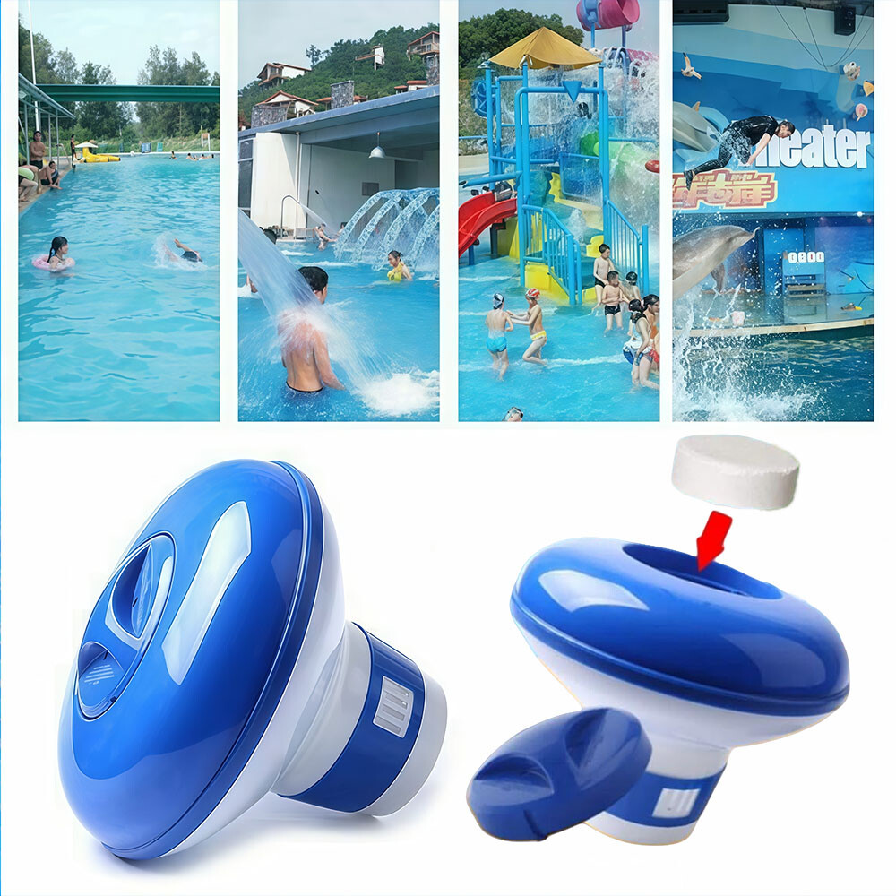 ABS Pool Chlorine Dispenser 1.5" Tablet Holder,Durable & Floatable Design