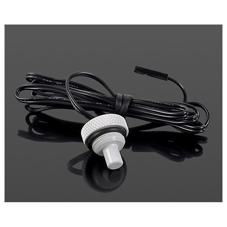 Bitspower G1/4" Temperature Sensor Stop Fitting, Deluxe White