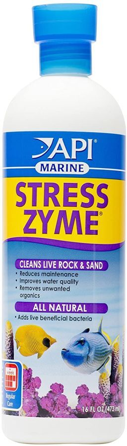 Aquarium, API Marine Stress Zyme Bacterial Cleaner (16 oz)