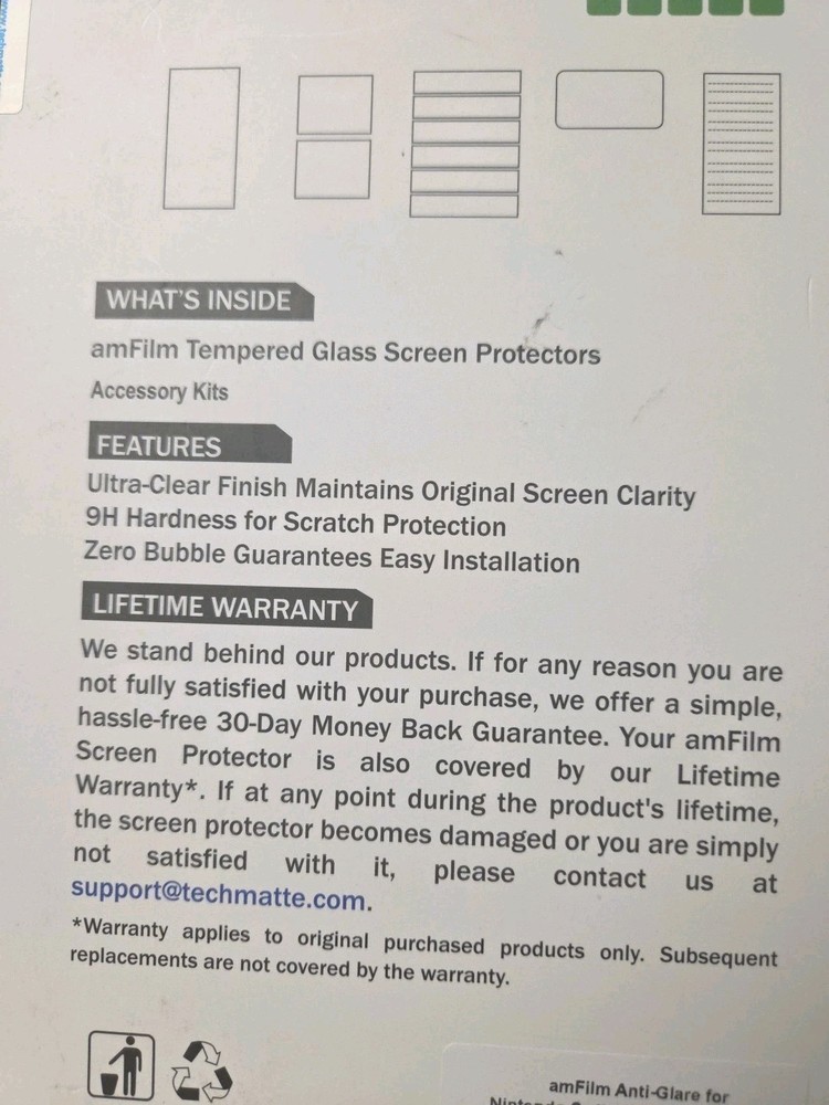 Auto-Alignment Onetouch for Nintendo Switch 2 Screen Protector 7.9'' 2025 Temp