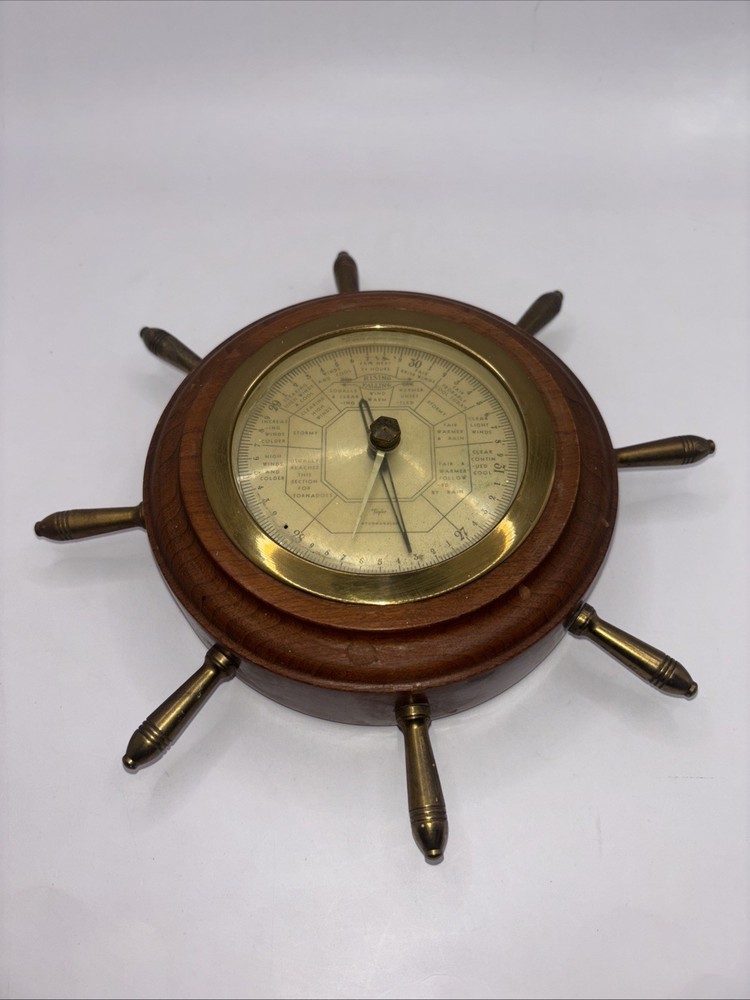 Vintage Gischard Weather Guide Barometer
