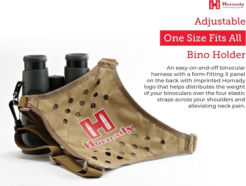 Lightweight Tangle Free Binocular Harness with Secure Tethers for Quick Access