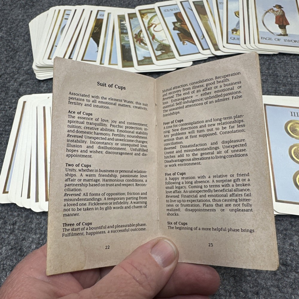 Prediction Tarot by Bernard Stringer 78 Card Tarot Deck USED