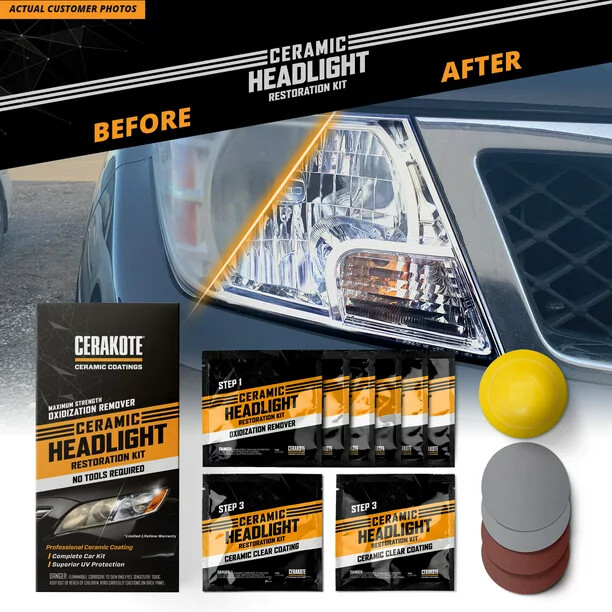 Cerakote Ceramic Headlight Restoration Kit not tools required