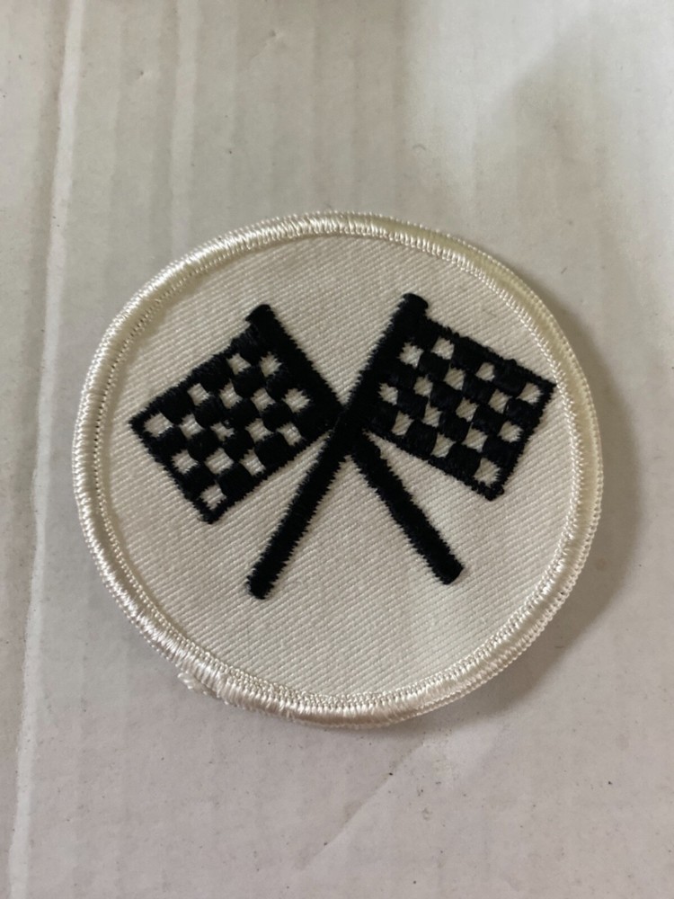 Vintage 1970’s “Checkered Flags” Cloth Patch