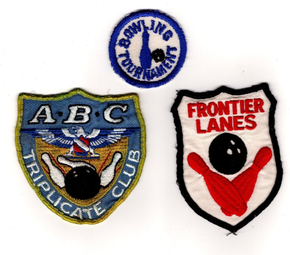 American Bowling,  Three Vintage Patches