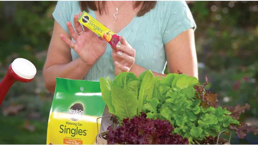 Miracle-Gro Watering Can Singles Includes 24 Pre Measured Packets (6 Pack)