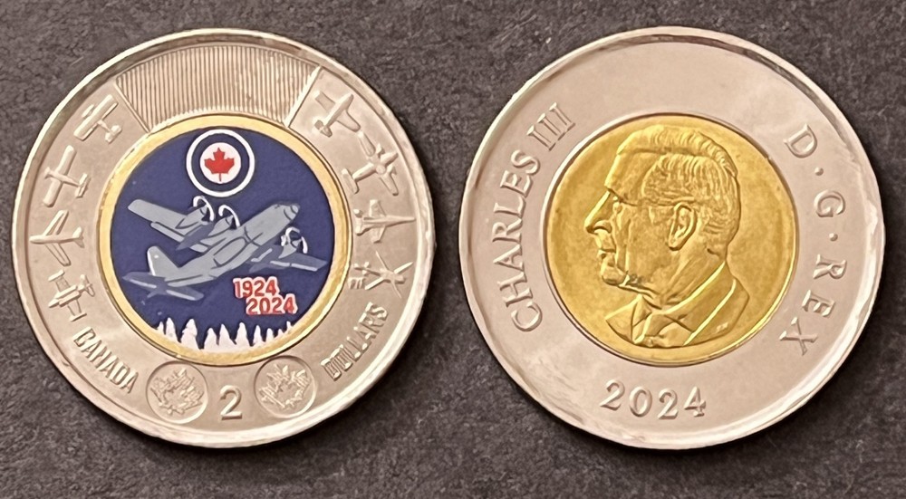 CANADA 2024 - $2 , King Charles/RCAF - Colour