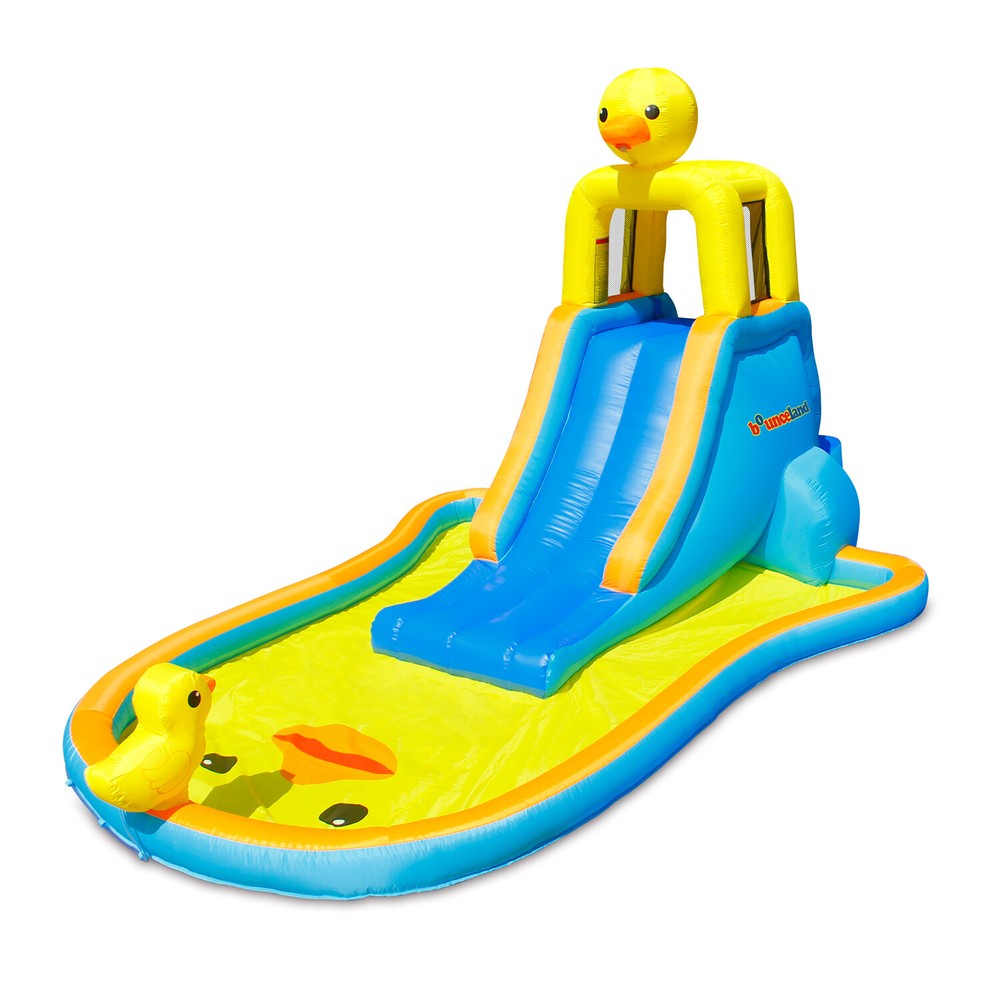 Bounceland Ducky Splash Water Slide with pool