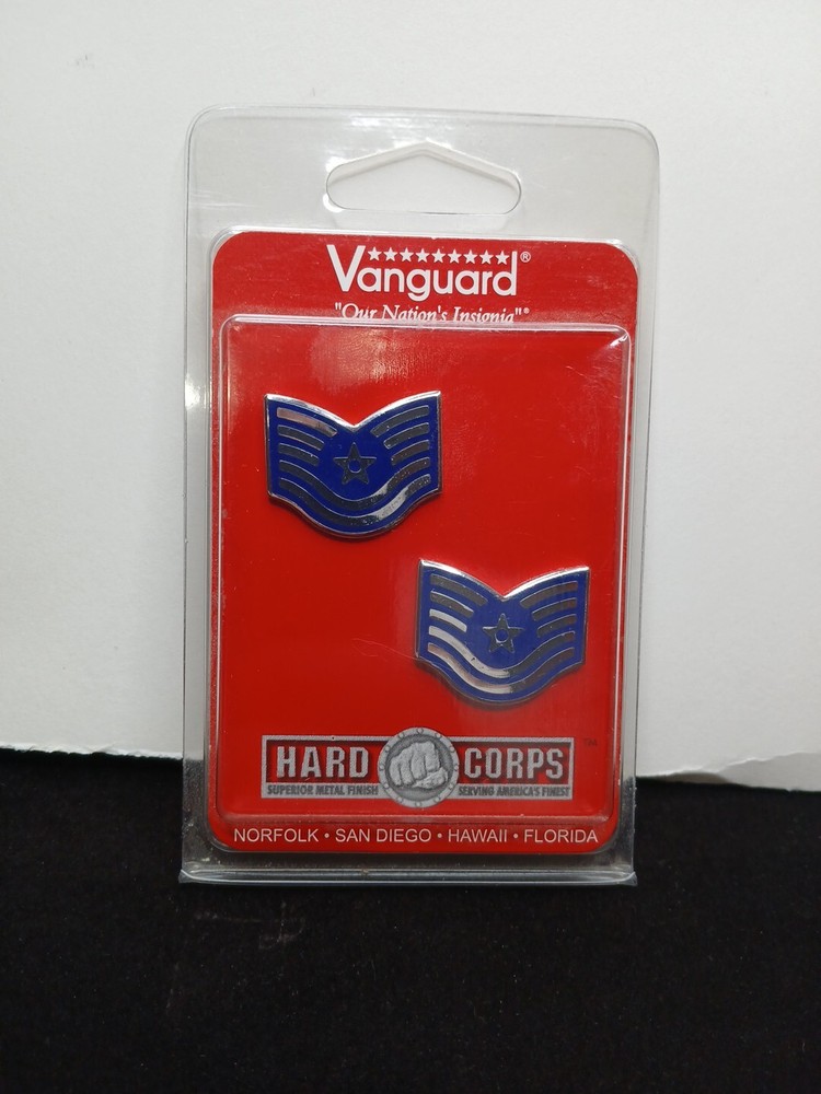 US Air Force Technical Sergeant E-6 Chevron Insignia Lapel Pin