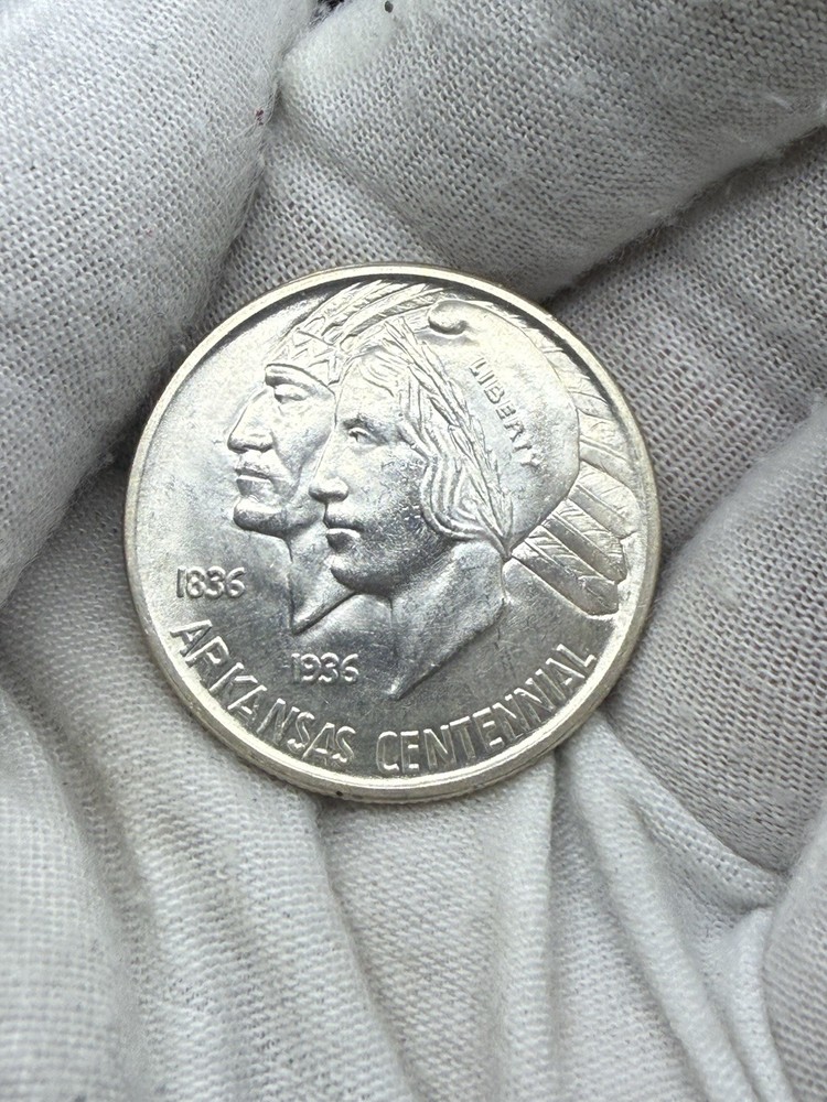 1937-D Arkansas Commemorative Half Dollar, Solid Gem BU++ J172