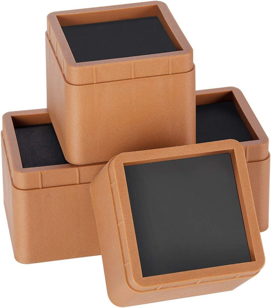 Btsd-Home Adjustable Heavy Duty Bed Risers 3 Inch Stackable Bed Frame Riser Lift