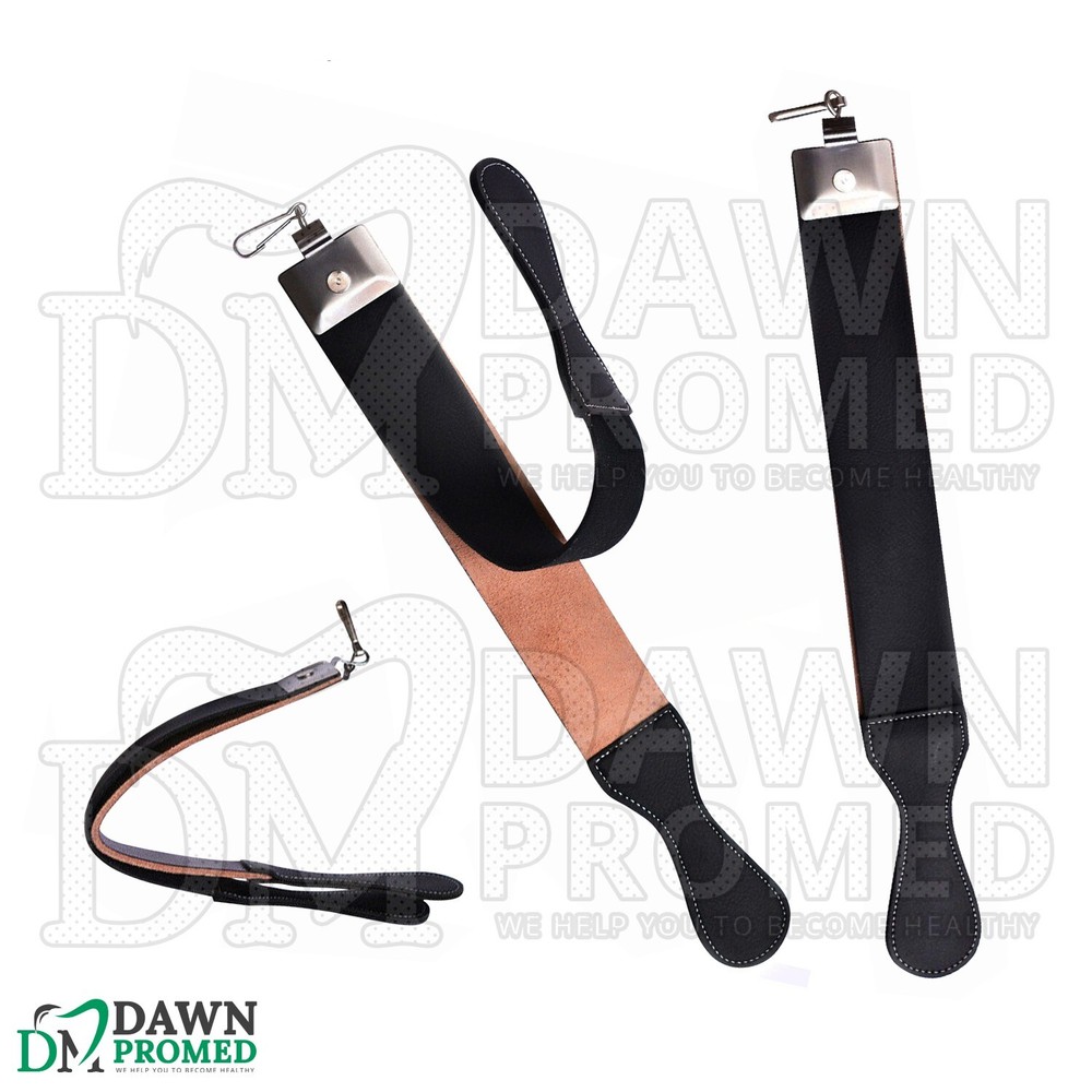 Professional Barber Leather Strop Belt 20" Straight Edge Razor Sharpening Strap