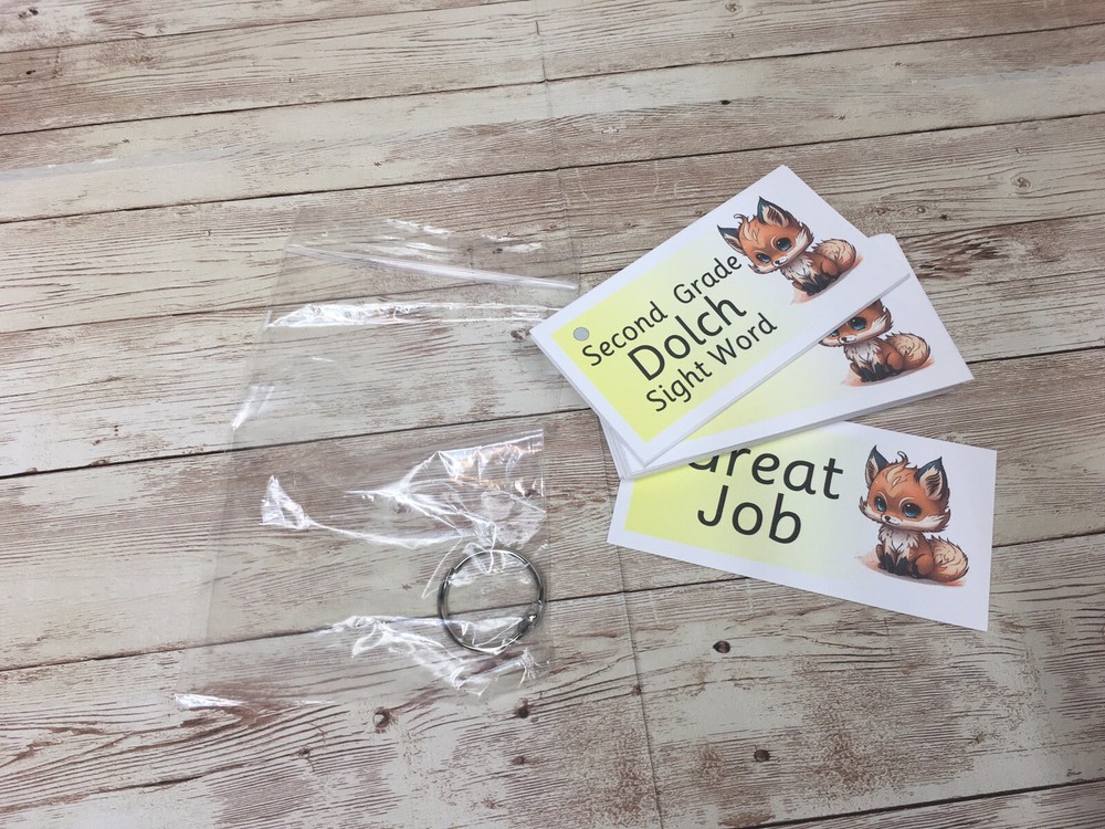 DIY PRINTED / UNCUT Literacy Learning Resource Dolch Second Grade Sight Word