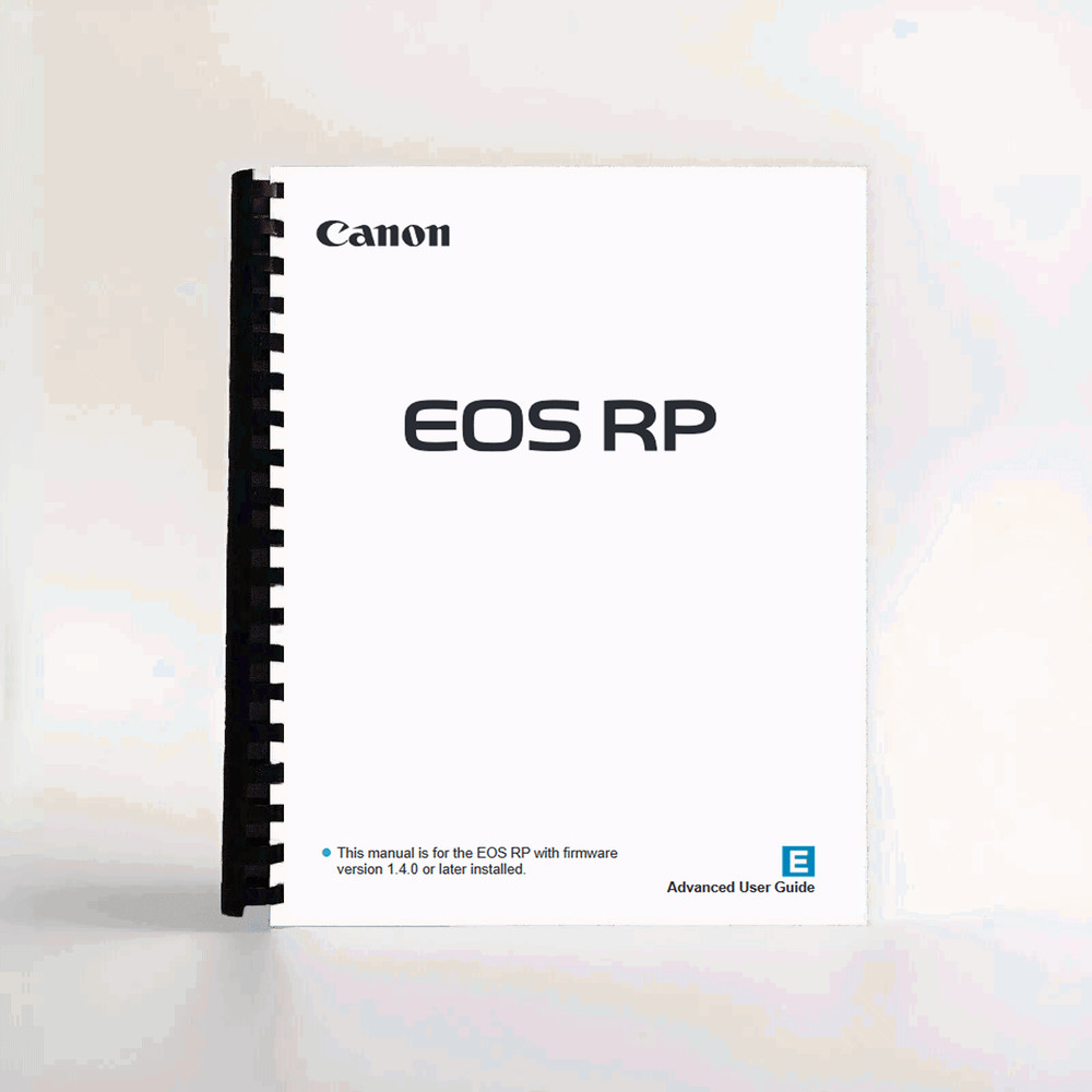 Advanced User Guide Manual for Canon EOS RP