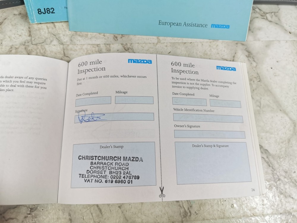 1996 MAZDA 626 OWNERS MANUAL