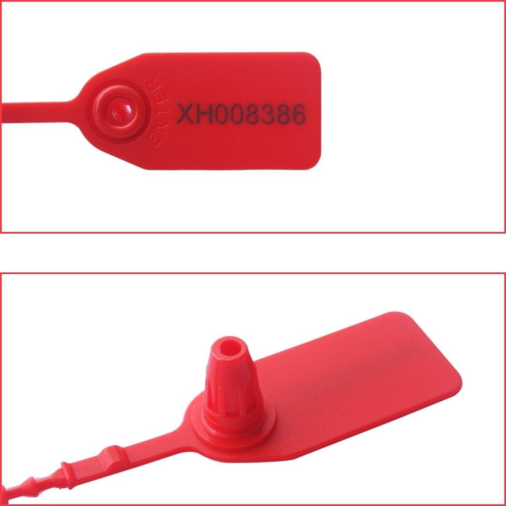 500 Plastic Tamper Seals Numbered Zip Ties For Fire Extinguisher Pull Tite Secur
