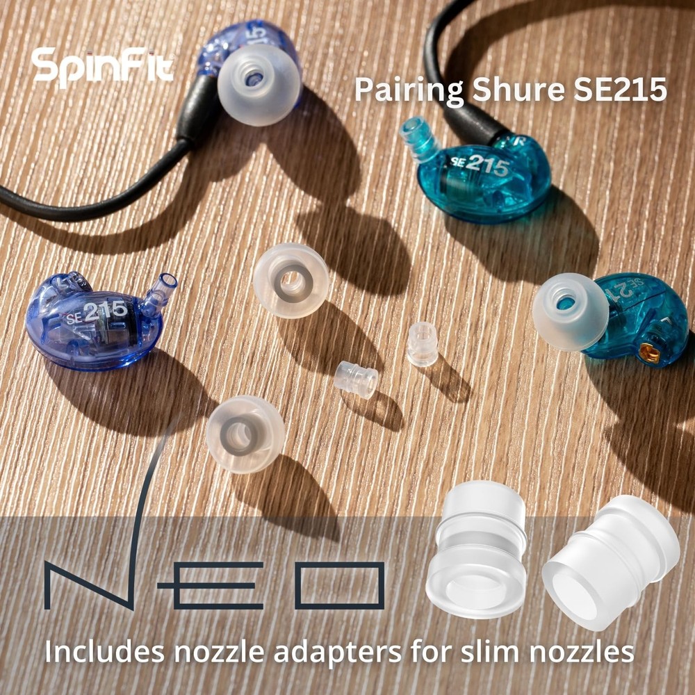 SpinFit NEO for IEM - SS - Silicone Patented Eartips Replacement,