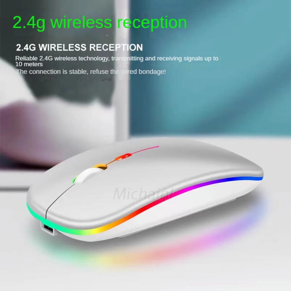 Wireless Mouse For Laptop PC Bluetooth Rechargeable Mouses Wireless Computer