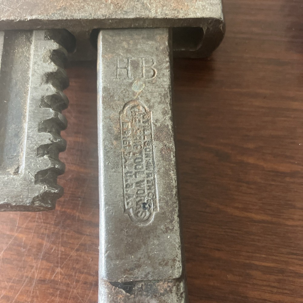 Antique 9 Auto and Stillson Pipe Wrenches