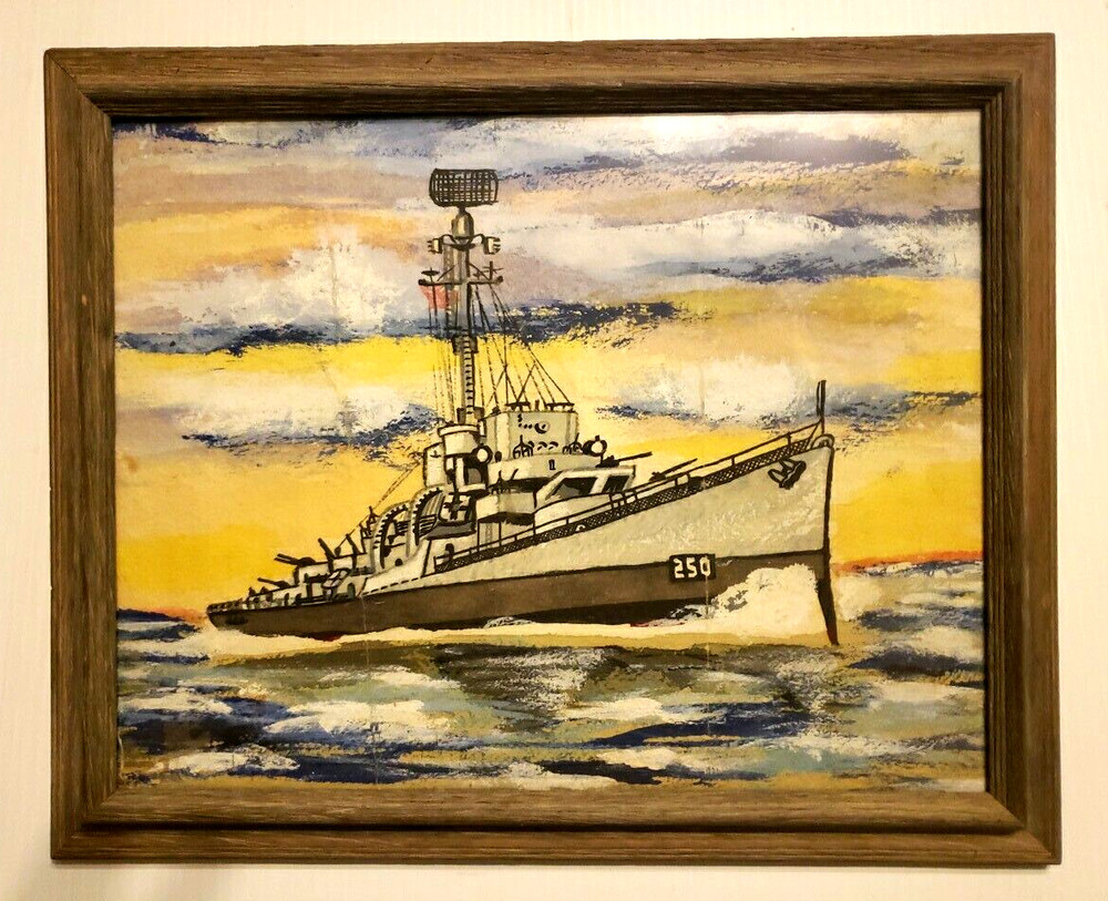 USS Hurst DE 250 Framed Art