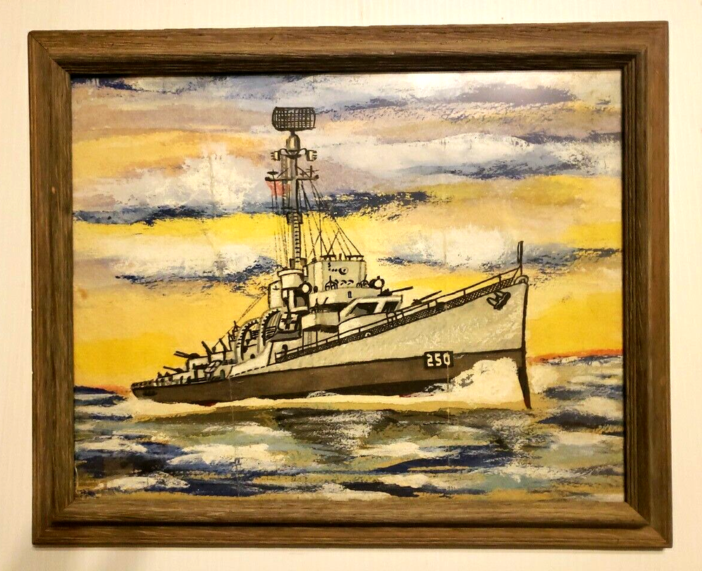 USS Hurst DE 250 Framed Art