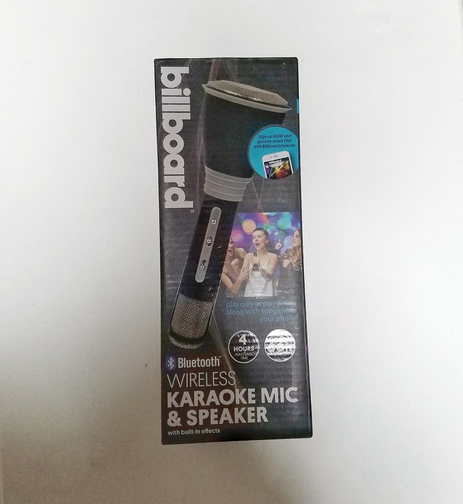 Lot of 2 (two) Billboard BLUETOOTH WIRELESS KARAOKE MIC & SPEAKER