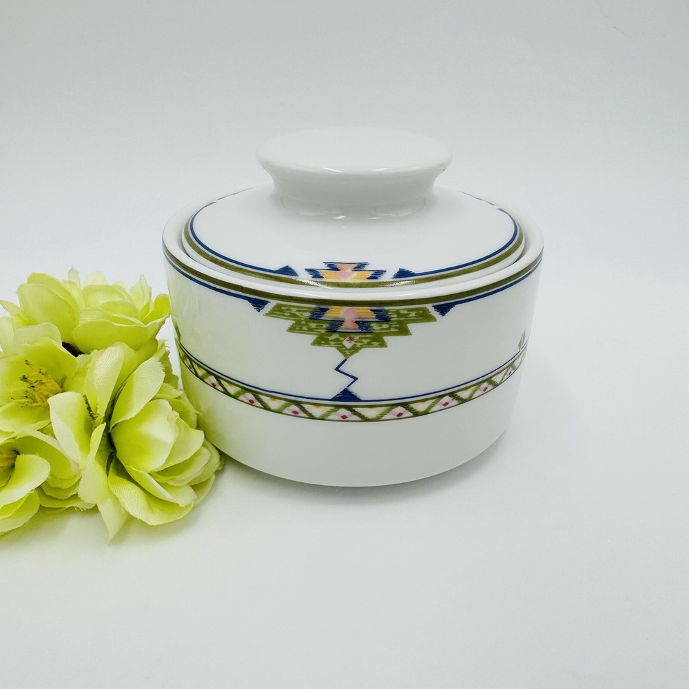 Christopher Stuart - Eldorado (Aztec Border) Sugar Bowl w/ Lid Retired 1993 EUC
