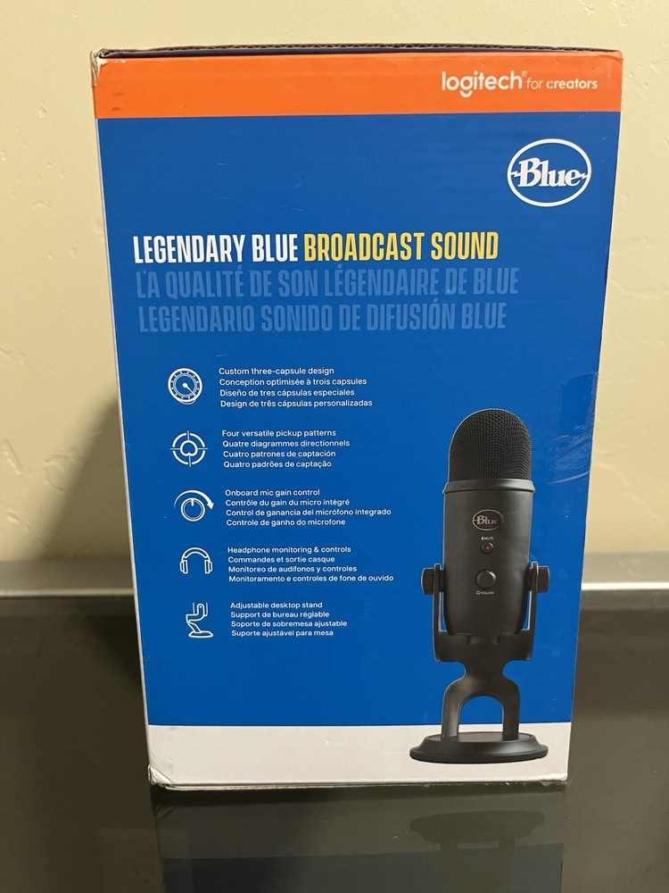 Logitech for Creators Blue Microphones Yeti USB Microphone (Blackout) (read)