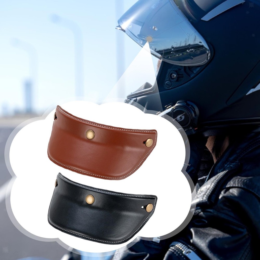 Helmet Visor Replacement Part 3 Snap Button Open Face High Performance Sun Shade