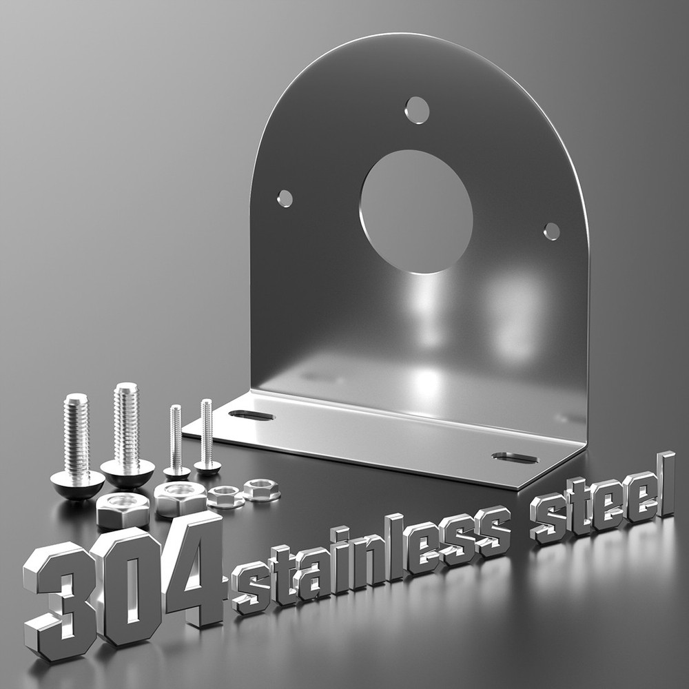 2X Stainless Steel Bracket “L” Shape Mounting for Glass Plastic Watermelon Light