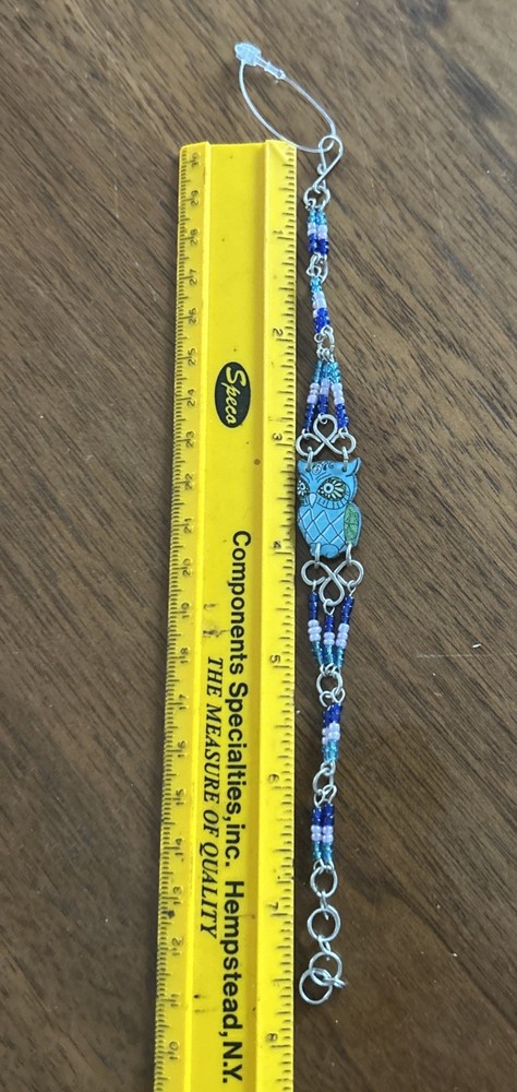 Handmade Beaded Bracelet With owl Charm