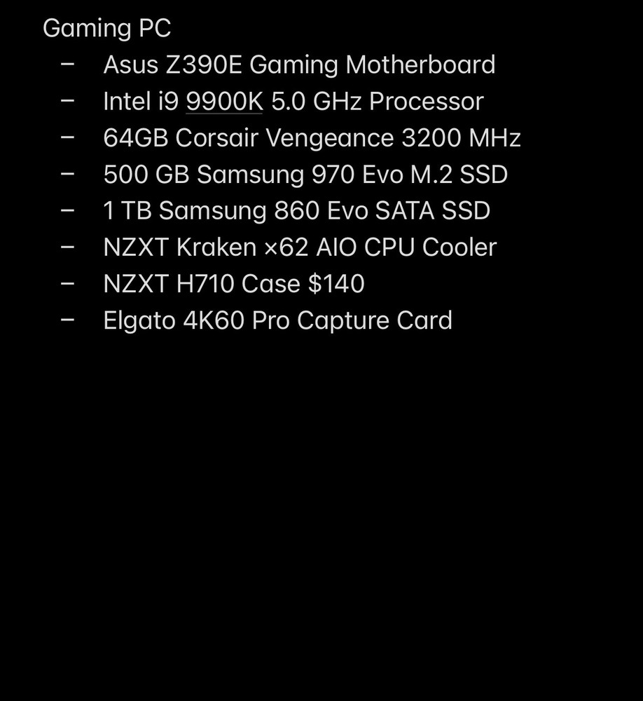 gaming pc used read description 