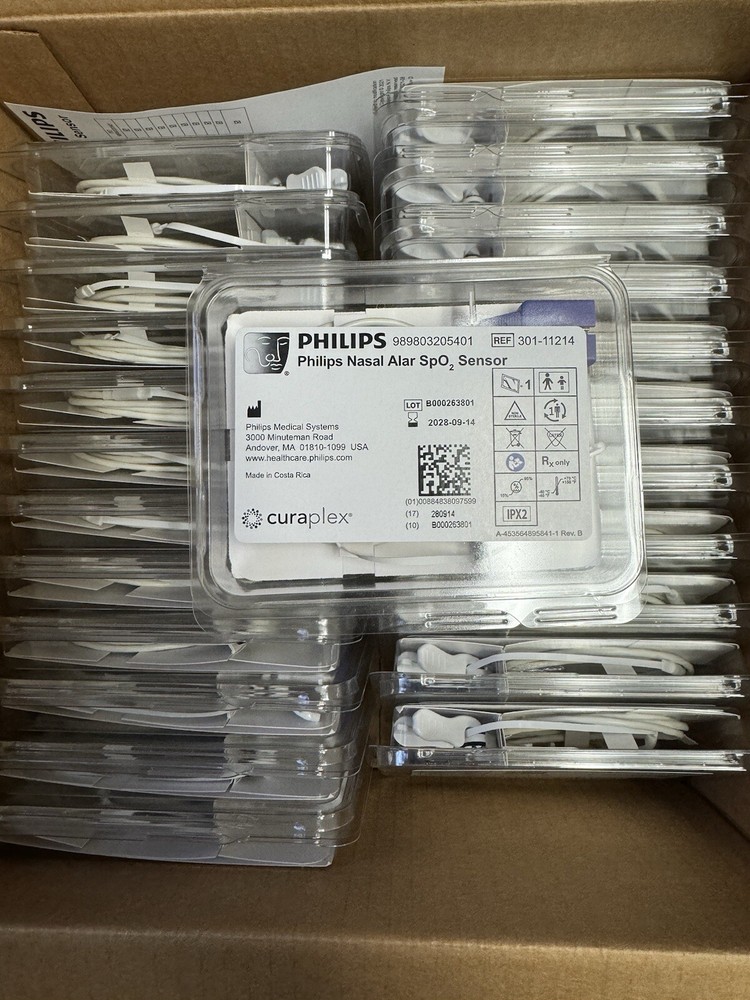 Philips Nasal Alar SpO2 Sensor by Curaplex Ref 301-11214 1 pc