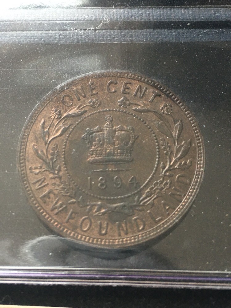1894, CCCS Graded Newfoundland, Large One Cent, **MS-63**