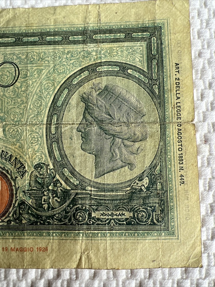 Italy 50 Lire 1943