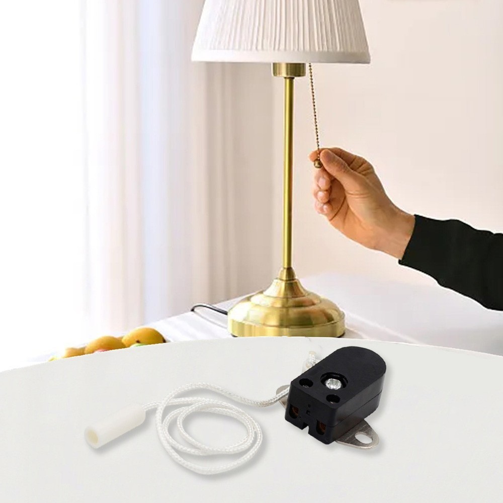 Sleek design pull cord switch for seamless integration with your lighting setup