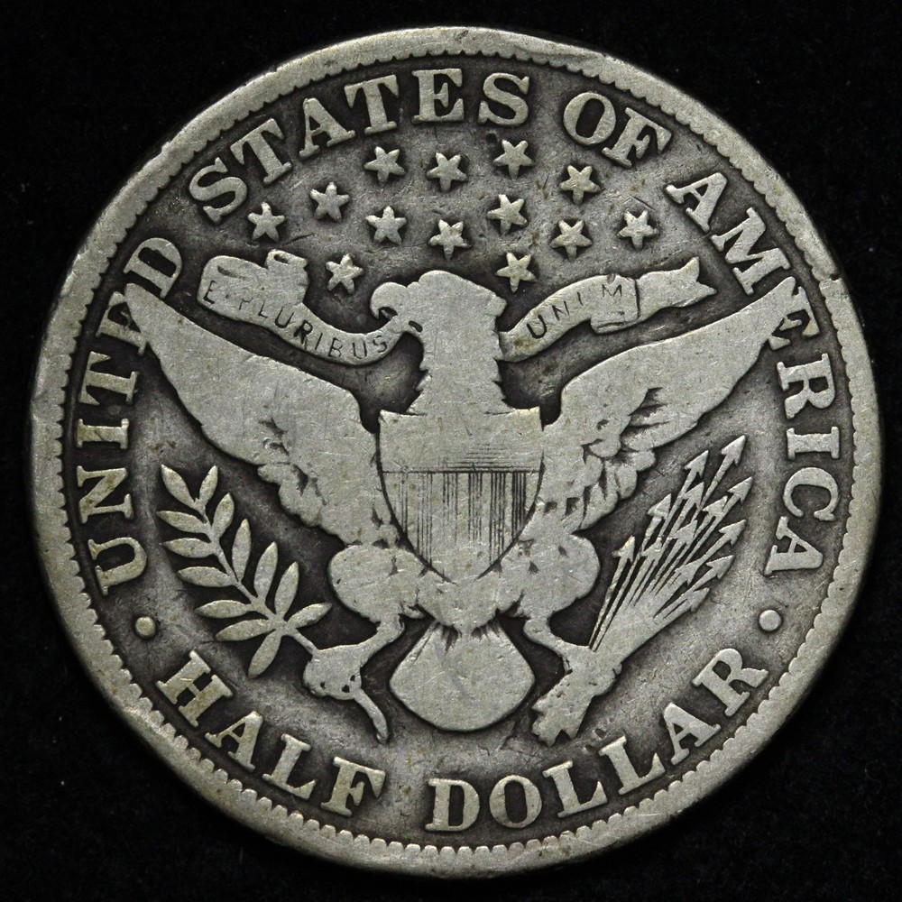 1913 Barber Silver Half Dollar VG E381 ZIKHA