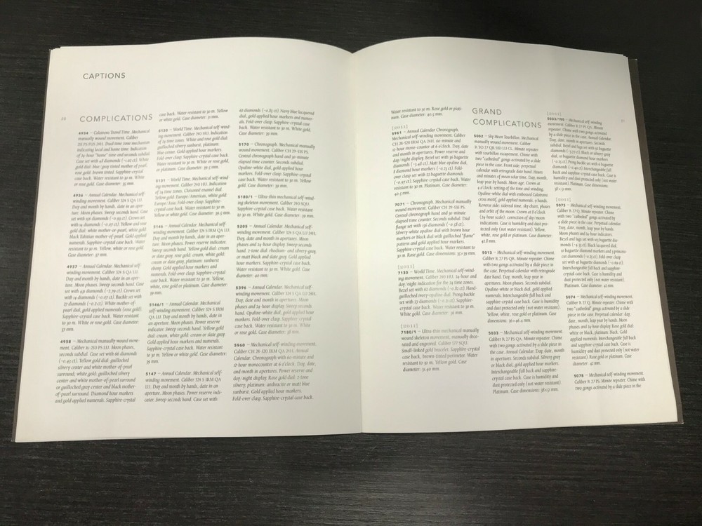 Genuine Patek Philippe Catalog Supplement 2011