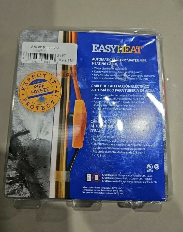 New‼EasyHeat Automatic Electric Water Pipe Heating Cable💥BRAND NEW IN PACKAGE‼