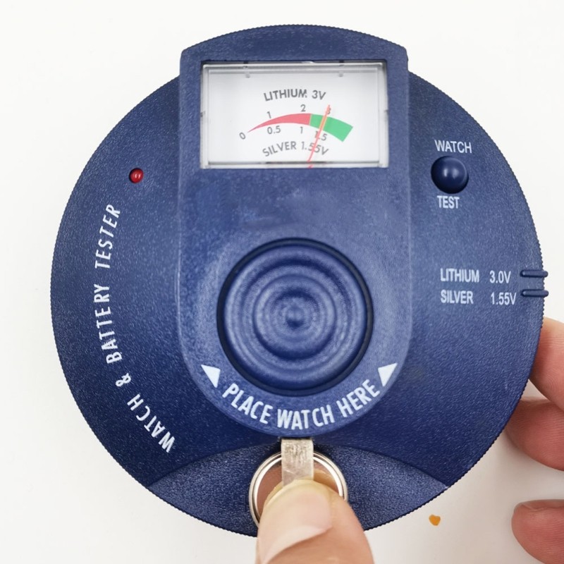 Circular Type Watch Battery Pulse Tester & 1.5V 3V Button Cell Battery Analyzer
