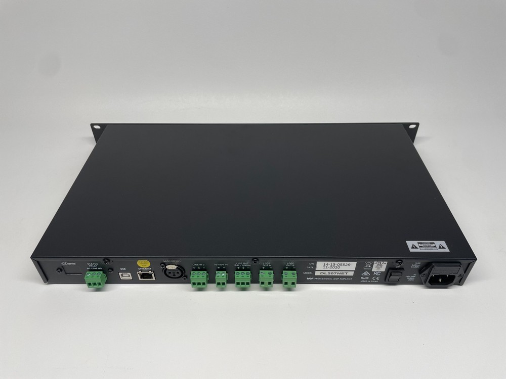 Williams AV DL207 NET Digi Loop DSP Dual Channel Professional Loop Amplifier