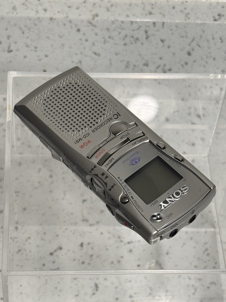 Sony ICD-MS1 Handheld Digital Voice Recorder w/ Case - Working & Great Condition