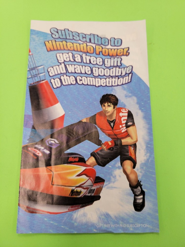 Gamecube Nintendo Power Subscription Insert Wave Race 46049A