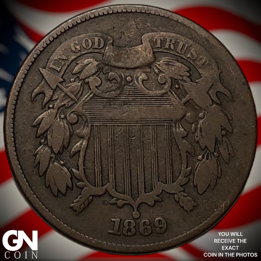 1869 2 Cent Piece  M6506