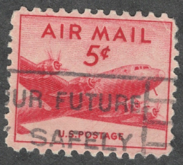 US. C33. 5c. DC-4 Skymaster. Used. 1947