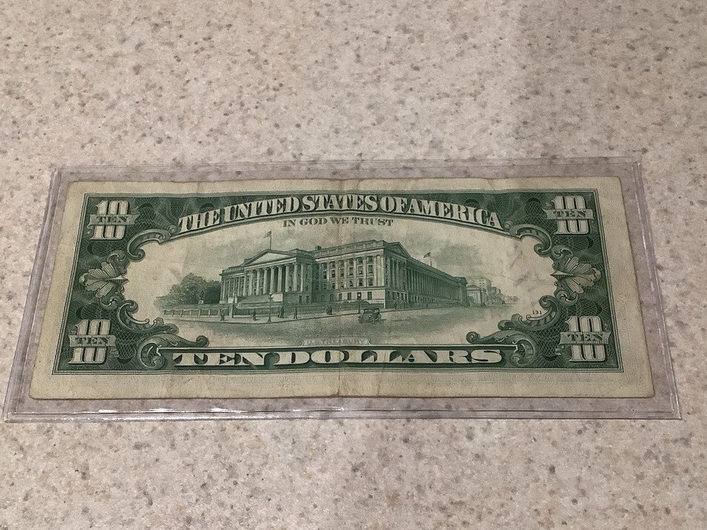 1969-A $10 FEDERAL RESERVE NOTE “MISALIGNED ERROR”