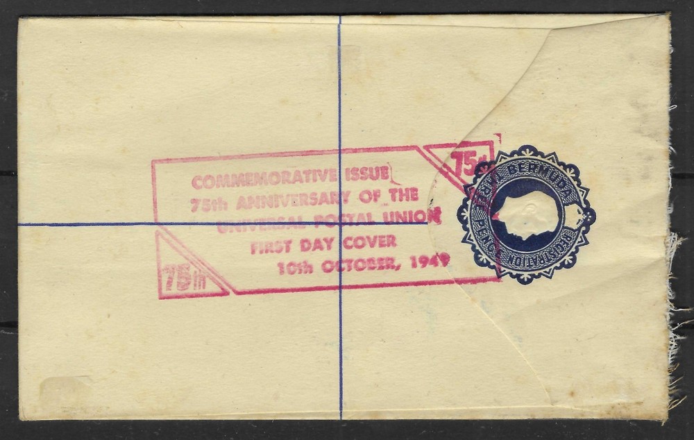 Bermuda 1949 Registered UPU FDC